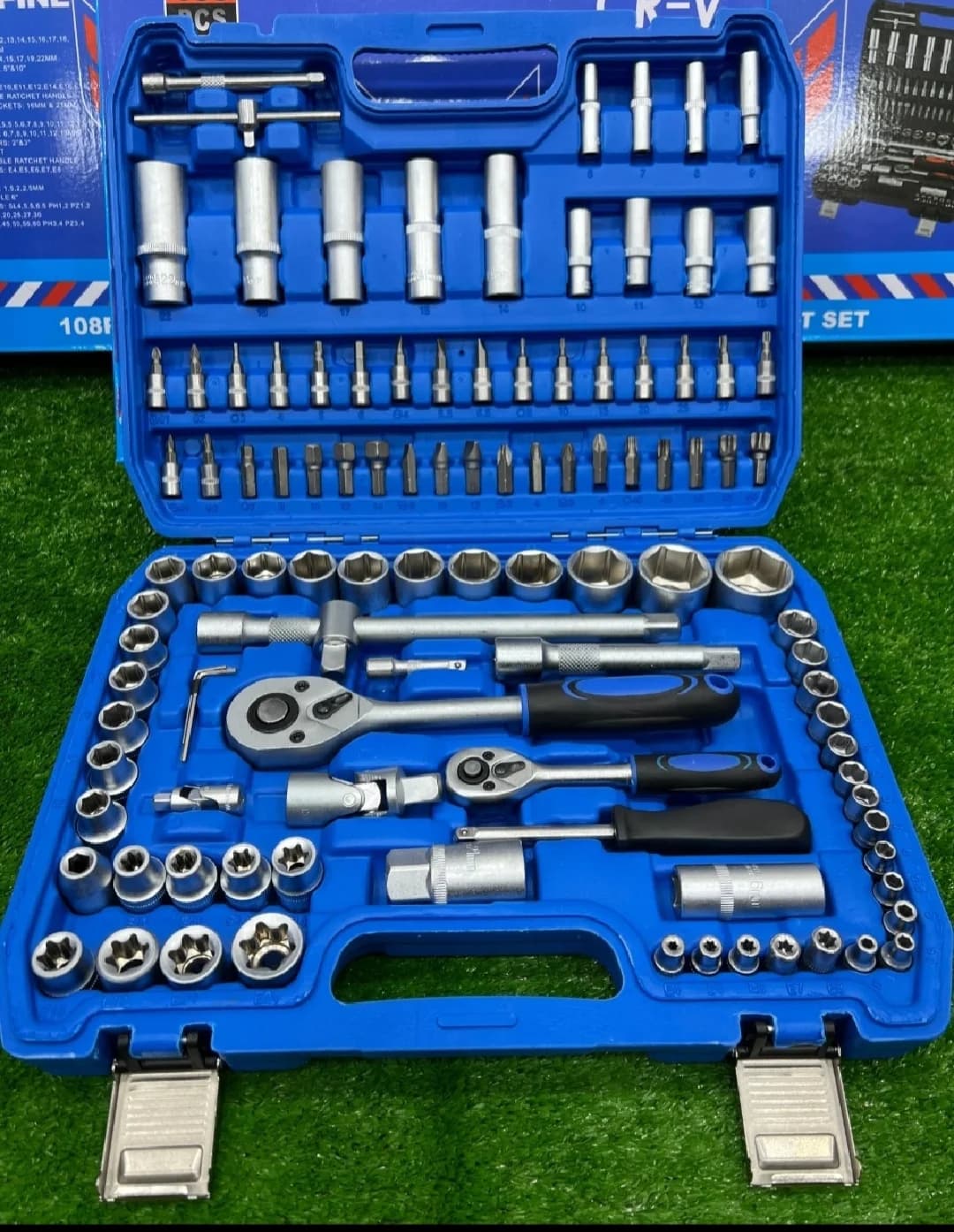 Caisse 108pcs bleu